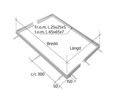 Gallerdurk Entregaller Ingjutningsram Lightbox