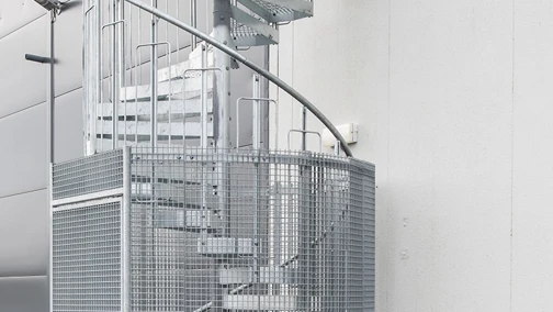 Skyddsbur Gallerdurk Spiraltrappa Ag00002406