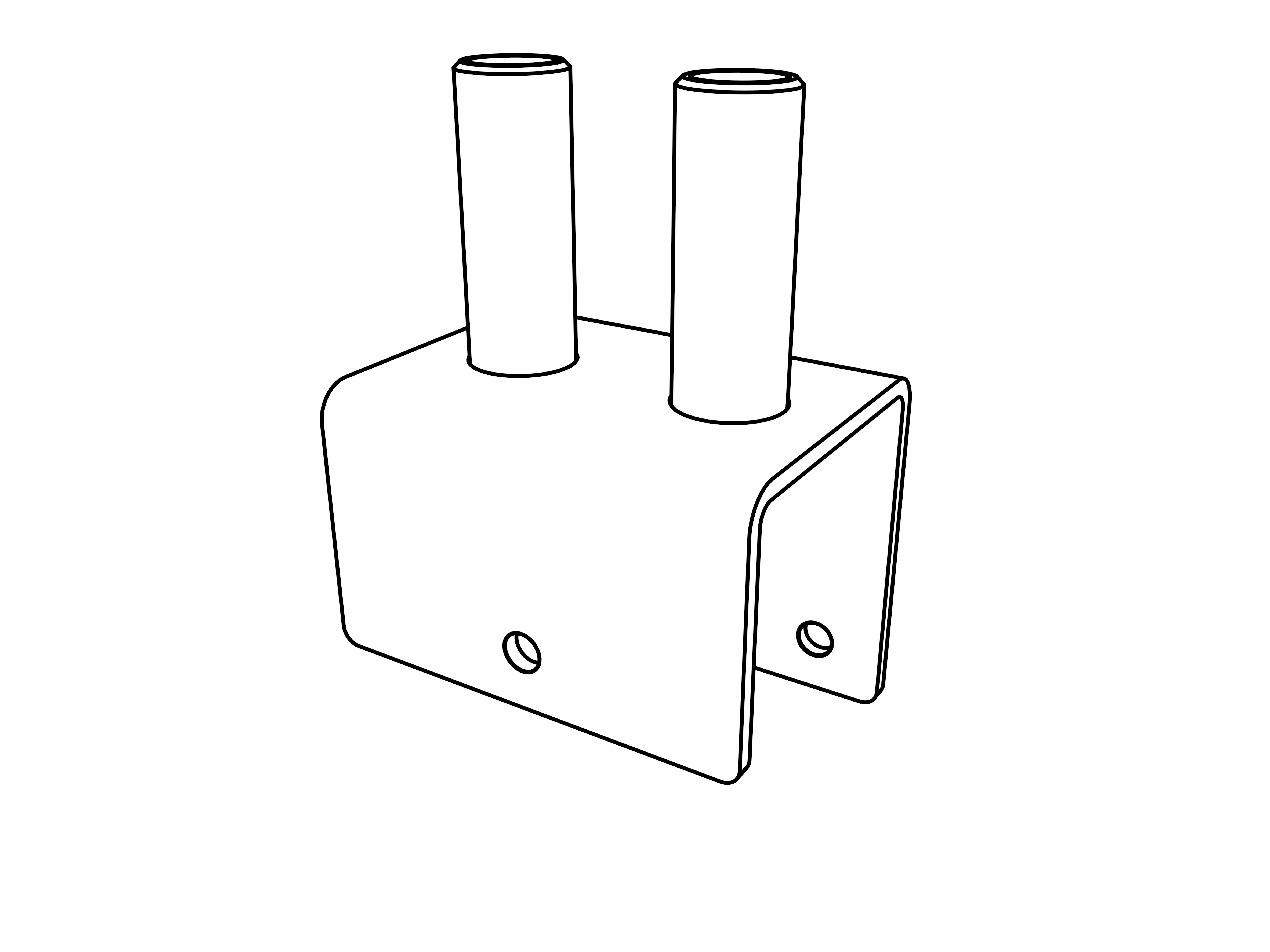 Bygelfäste Dubbel 102Mm