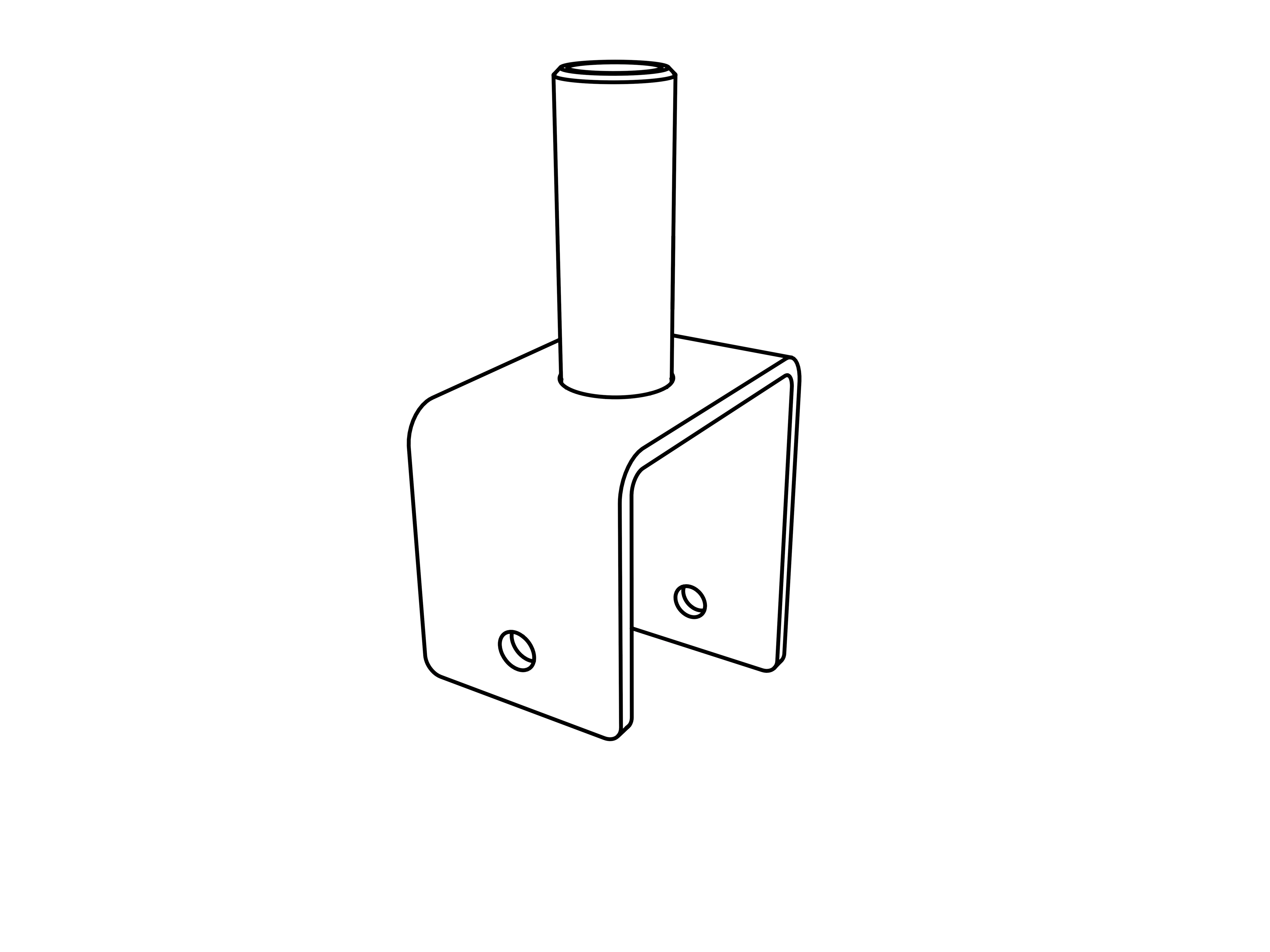 Bygelfäste Enkel 102Mm
